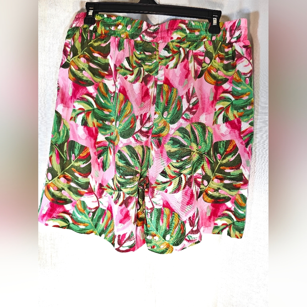 2/$20 Nwt Caribbean Joe M Elastic Drawstring Tropical Shorts - Picture 5 of 7